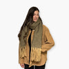 Humble Hilo Woven Chunky Scarf Cocoon Fringe
