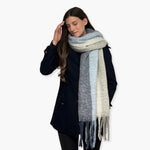 Humble Hilo Woven Chunky Scarf Cocoon Fringe