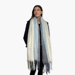Humble Hilo Woven Chunky Scarf Cocoon Fringe