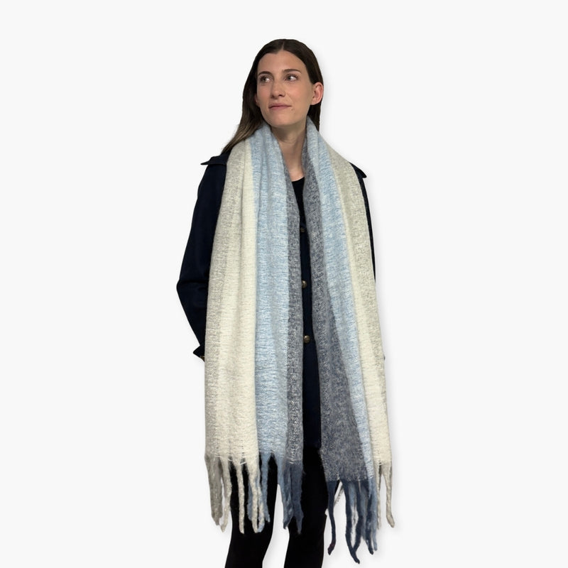 Humble Hilo Woven Chunky Scarf Cocoon Fringe