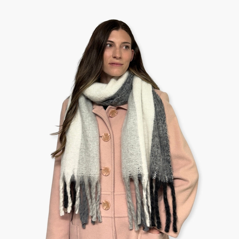 Humble Hilo Woven Chunky Scarf Cocoon Fringe