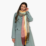 Humble Hilo Woven Chunky Scarf Cocoon Fringe