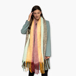 Humble Hilo Woven Chunky Scarf Cocoon Fringe