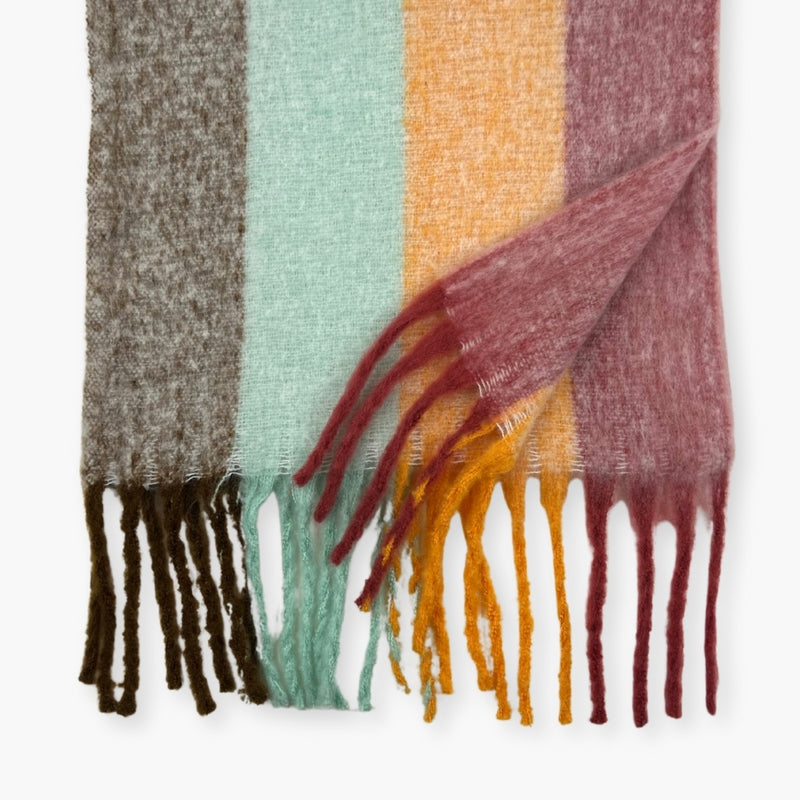 Humble Hilo Woven Chunky Scarf Cocoon Fringe