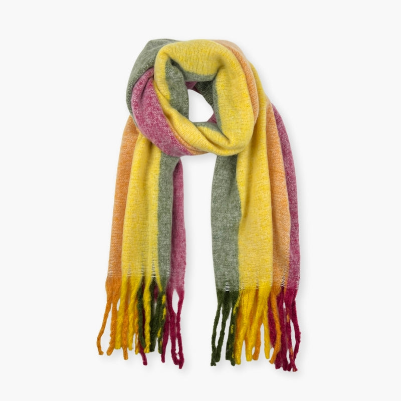 Humble Hilo Woven Chunky Scarf Cocoon Fringe