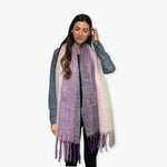 Humble Hilo Woven Chunky Scarf Cocoon Fringe