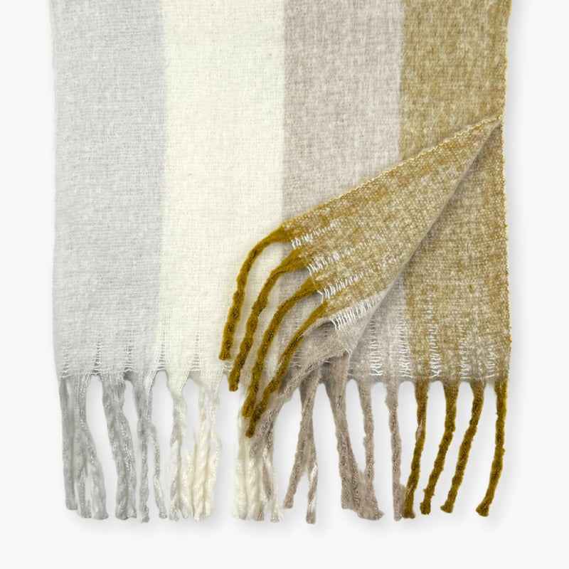 Humble Hilo Woven Chunky Scarf Cocoon Fringe