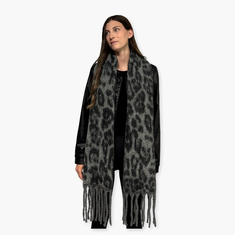 Humble Hilo Woven Chunky Scarf Cocoon Fringe