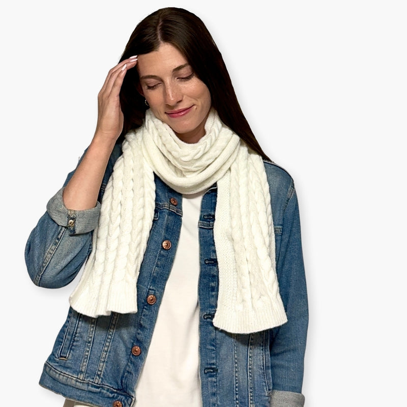 Humble Hilo Knitted Scarf, Sweater Knit
