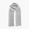 Humble Hilo Knitted Soft Scarf, Fine Knitted with White Trim