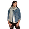 Humble Hilo Knitted Soft Scarf, Fine Knitted with White Trim