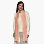 Humble Hilo Knitted Soft Scarf, Fine Knitted with White Trim