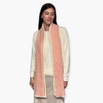 Humble Hilo Knitted Soft Scarf, Fine Knitted with White Trim