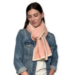 Humble Hilo Knitted Soft Scarf, Fine Knitted with White Trim