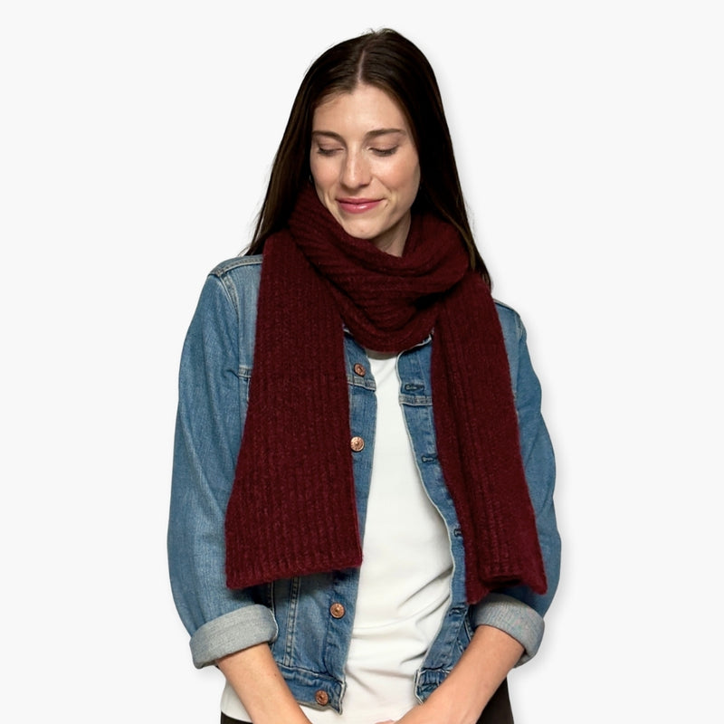 Humble Hilo Knitted Scarf, Fine Knitted Scarf
