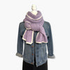 Humble Hilo Knitted Soft Scarf, Fine Knitted with White Trim