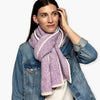 Humble Hilo Knitted Soft Scarf, Fine Knitted with White Trim