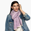Humble Hilo Knitted Soft Scarf, Fine Knitted with White Trim