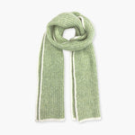 Humble Hilo Knitted Soft Scarf, Fine Knitted with White Trim