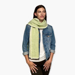 Humble Hilo Knitted Soft Scarf, Fine Knitted with White Trim