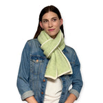 Humble Hilo Knitted Soft Scarf, Fine Knitted with White Trim