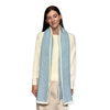 Humble Hilo Knitted Soft Scarf, Fine Knitted with White Trim
