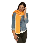 Humble Hilo Knitted Soft Scarf, Fine Knitted with White Trim