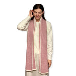Humble Hilo Knitted Soft Scarf, Fine Knitted with White Trim