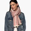 Humble Hilo Knitted Soft Scarf, Fine Knitted with White Trim