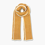 Humble Hilo Knitted Soft Scarf, Fine Knitted with White Trim