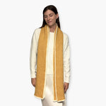 Humble Hilo Knitted Soft Scarf, Fine Knitted with White Trim