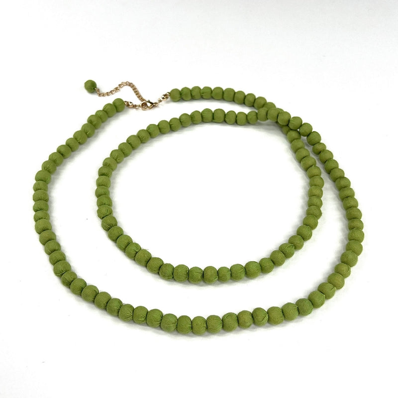 Humble Hilo Sari Jewelry, Textile Bead Necklace