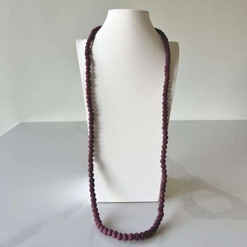 Humble Hilo Sari Jewelry, Textile Bead Necklace