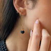 Humble Hilo Sari Jewelry, Single Textile Bead Earring