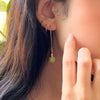 Humble Hilo Sari Jewelry, Single Textile Bead Earring