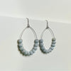 Humble Hilo Sari Jewelry, Textile Bead Semi-Circle Earring