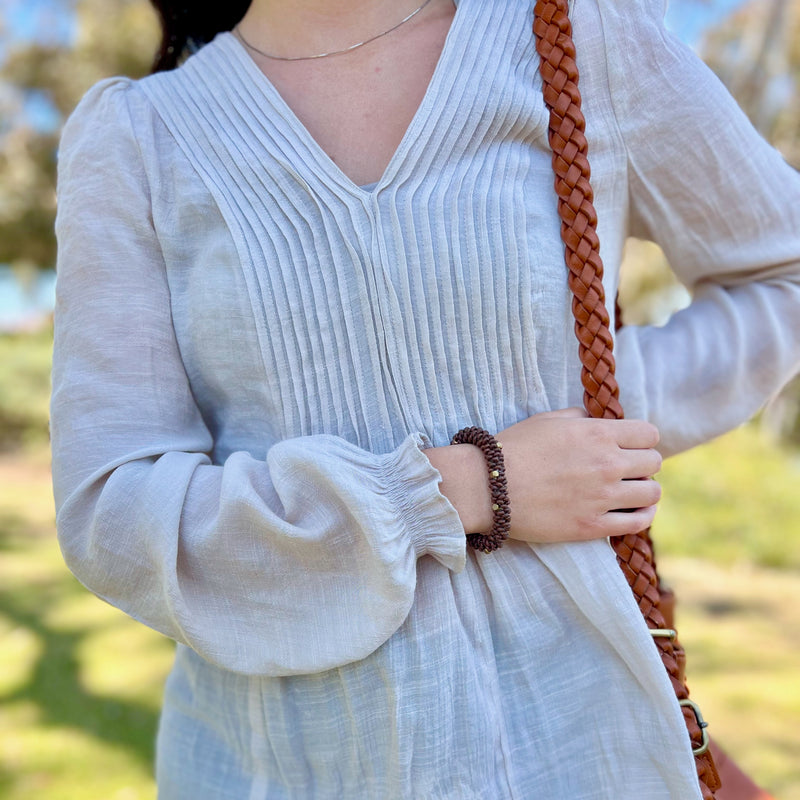 Humble Hilo Handmade Wood Bead Bracelet