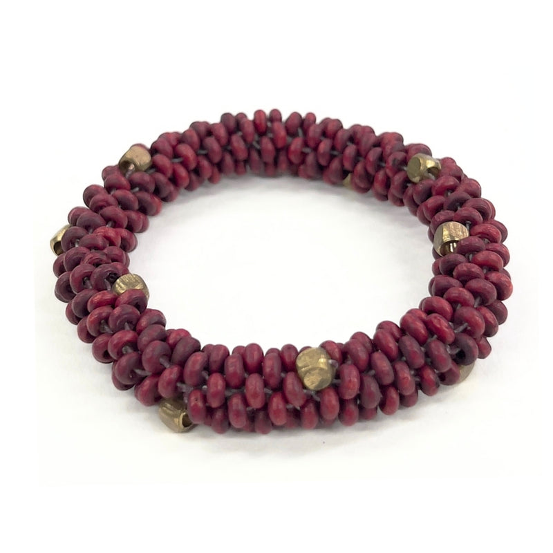 Humble Hilo Handmade Wood Bead Bracelet