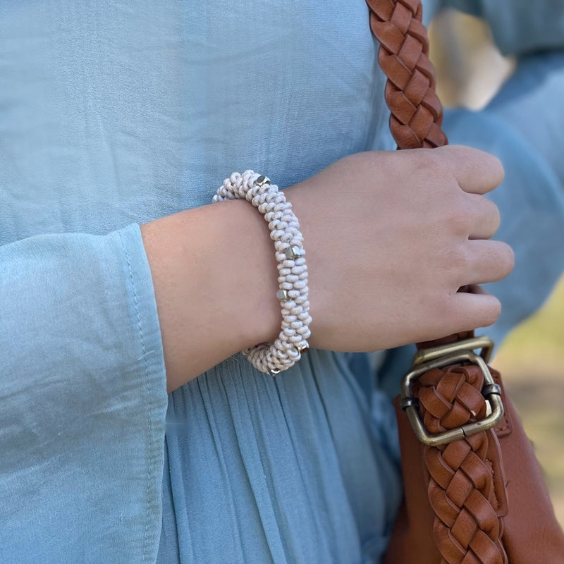 Humble Hilo Handmade Wood Bead Bracelet