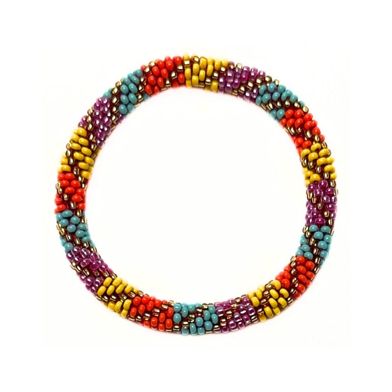 Humble Hilo Handmade Glass Bead Bracelet, Multicolor