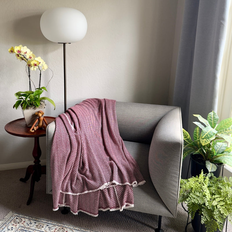 Humble Hilo Handloomed Cashmere Throw