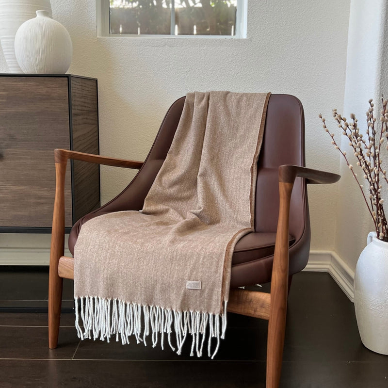 Humble Hilo Pinstriped Herringbone Throw