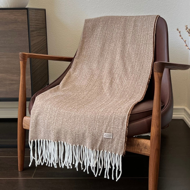 Humble Hilo Pinstriped Herringbone Throw