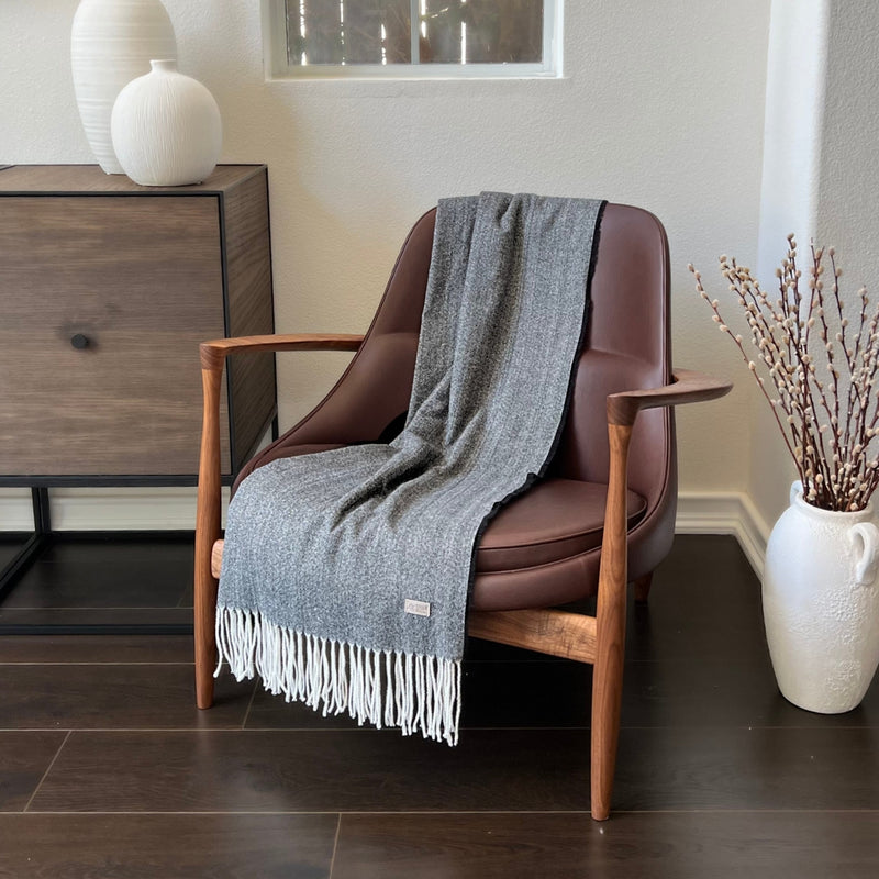 Humble Hilo Pinstriped Herringbone Throw