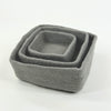 Humble Hilo Handmade Felt Bowls, Square Set of 3