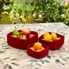 Humble Hilo Handmade Felt Bowls, Square Set of 3