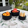 Humble Hilo Handmade Felt Cylinder Bowl Set of 3