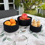 Humble Hilo Handmade Felt Cylinder Bowl Set of 3