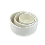 Humble Hilo Handmade Felt Cylinder Bowl Set of 3