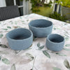 Humble Hilo Handmade Felt Cylinder Bowl Set of 3